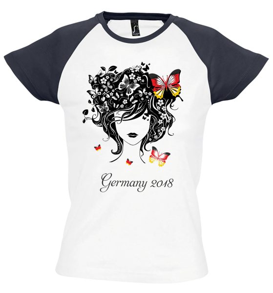 Damen T-Shirt WM 2018 Motiv 2 Schmetterling