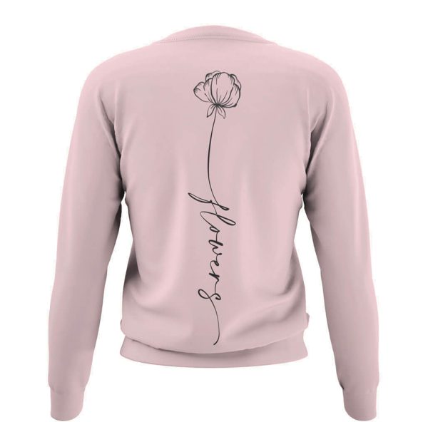 Sweatshirt Shirt Pullover Pulli Unisex Sweater Fineline Tattoo Flower