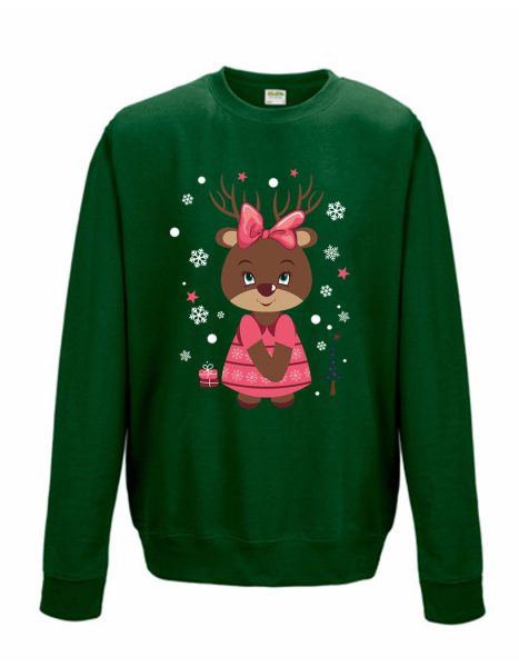 Sweatshirt Shirt Pullover Pulli Unisex Weihnachten Winter Elchmädchen