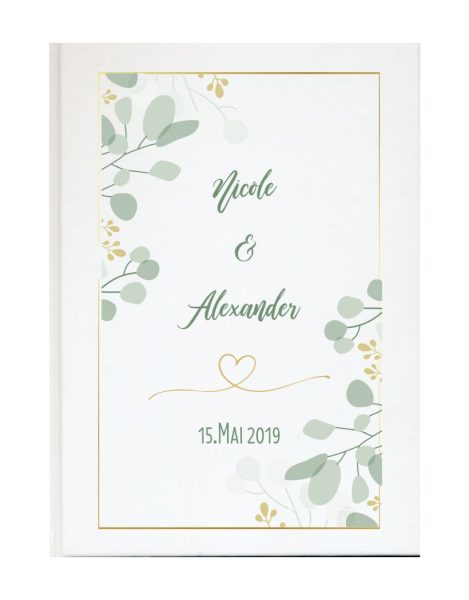 Personalisiertes Gästebuch für Ihre Hochzeit (Motiv 13)